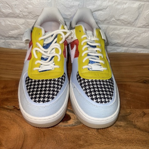 Nike Shoes - Nike Air Force 1 Shadow DM8076-100 Multi-Color Houndstooth Size 12 Men Sneakers